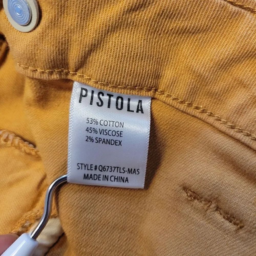 Pistola Orangey Tan Cropped Utility Pants Jeans Women's Size 32 Waist Denim - Picture 9 of 15